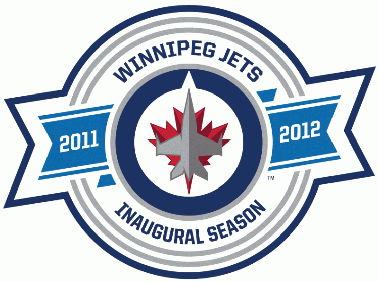 Winnipeg Jets 2012 Anniversary Logo t shirts DIY iron ons